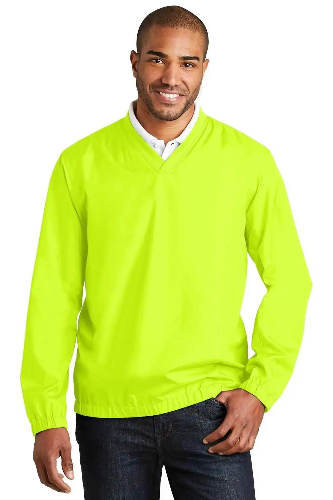 Port Authority J342 Zephyr V-neck Pullover - Safety Yellow