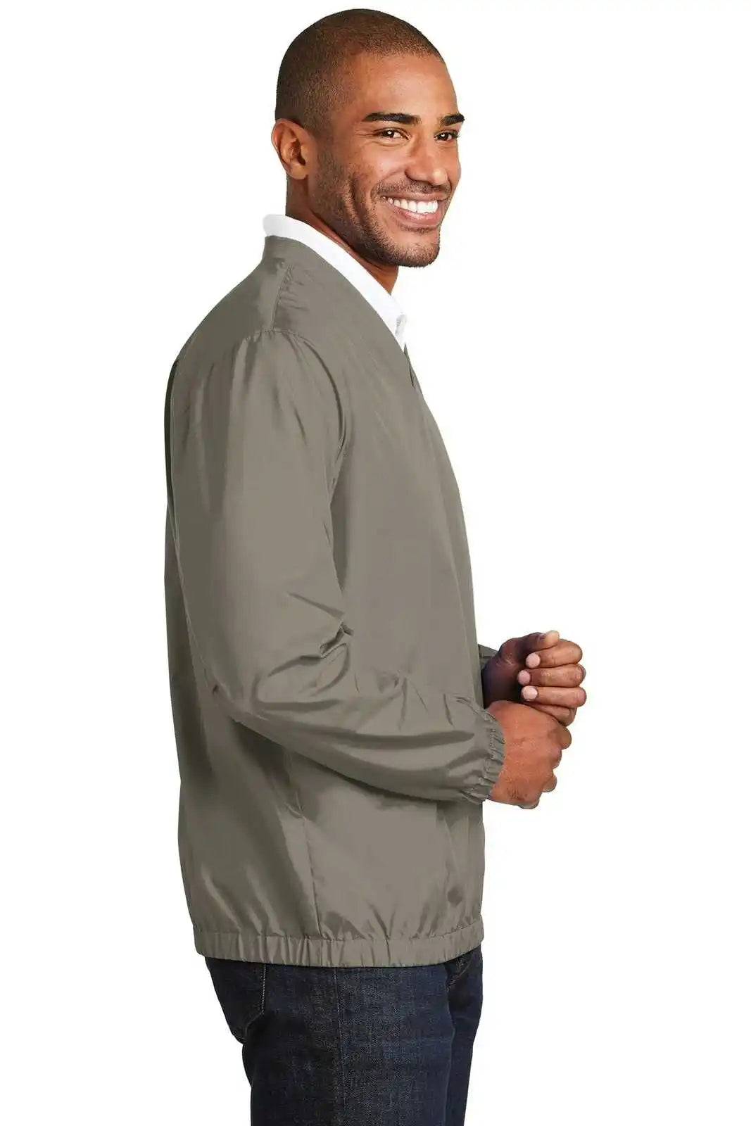 Port Authority J342 Zephyr V-neck Pullover - Stratus Gray