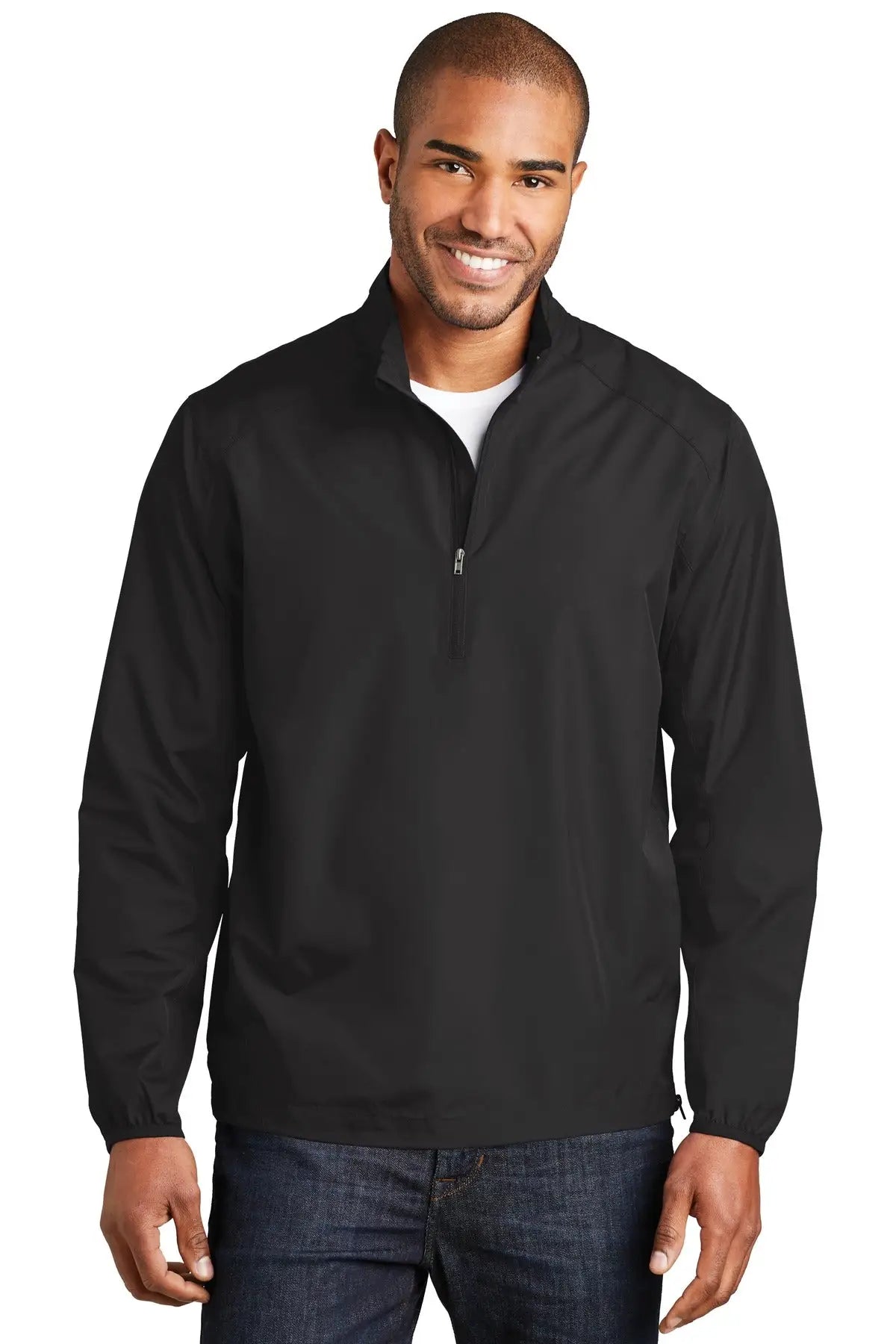 Port Authority J343 Zephyr 1/2-zip Pullover - Black - Adult Xs
