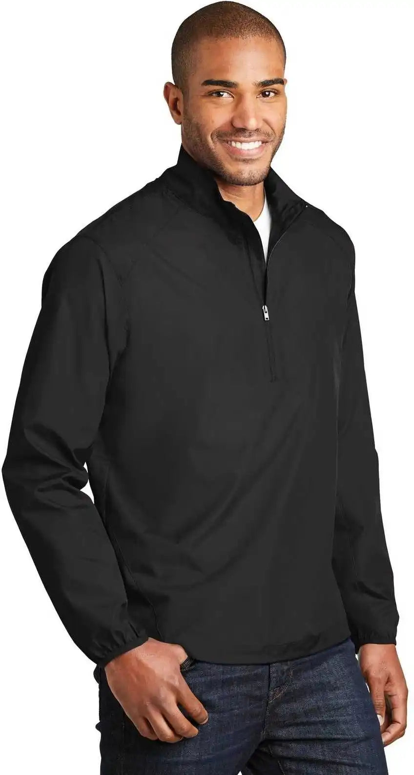 Port Authority J343 Zephyr 1/2-zip Pullover - Black