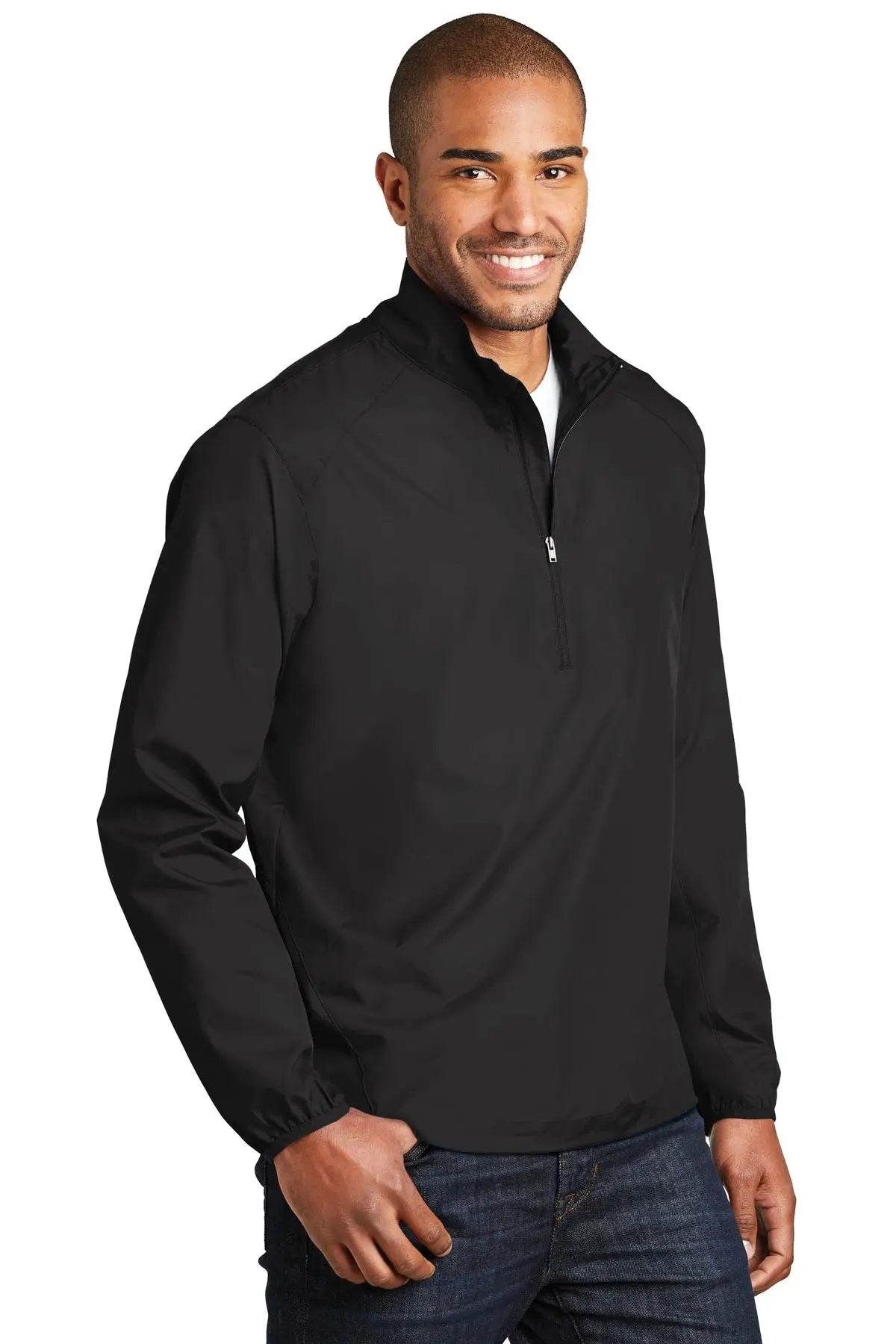 Port Authority J343 Zephyr 1/2-zip Pullover - Black