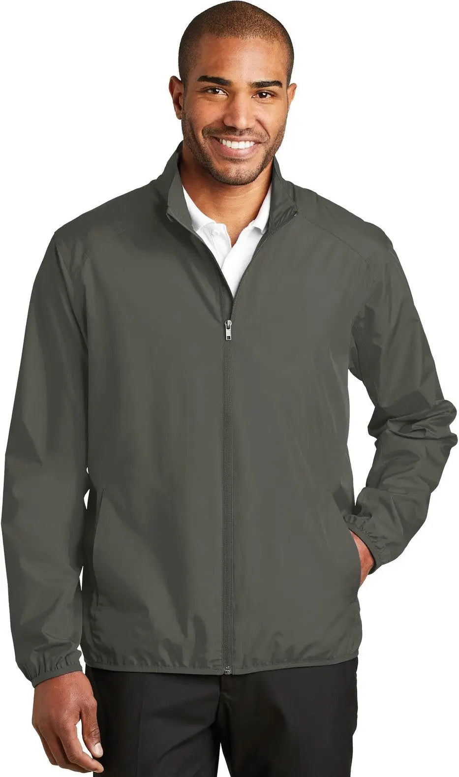 Port Authority J344 Zephyr Full-zip Jacket - Gray Steel - Adult Xs