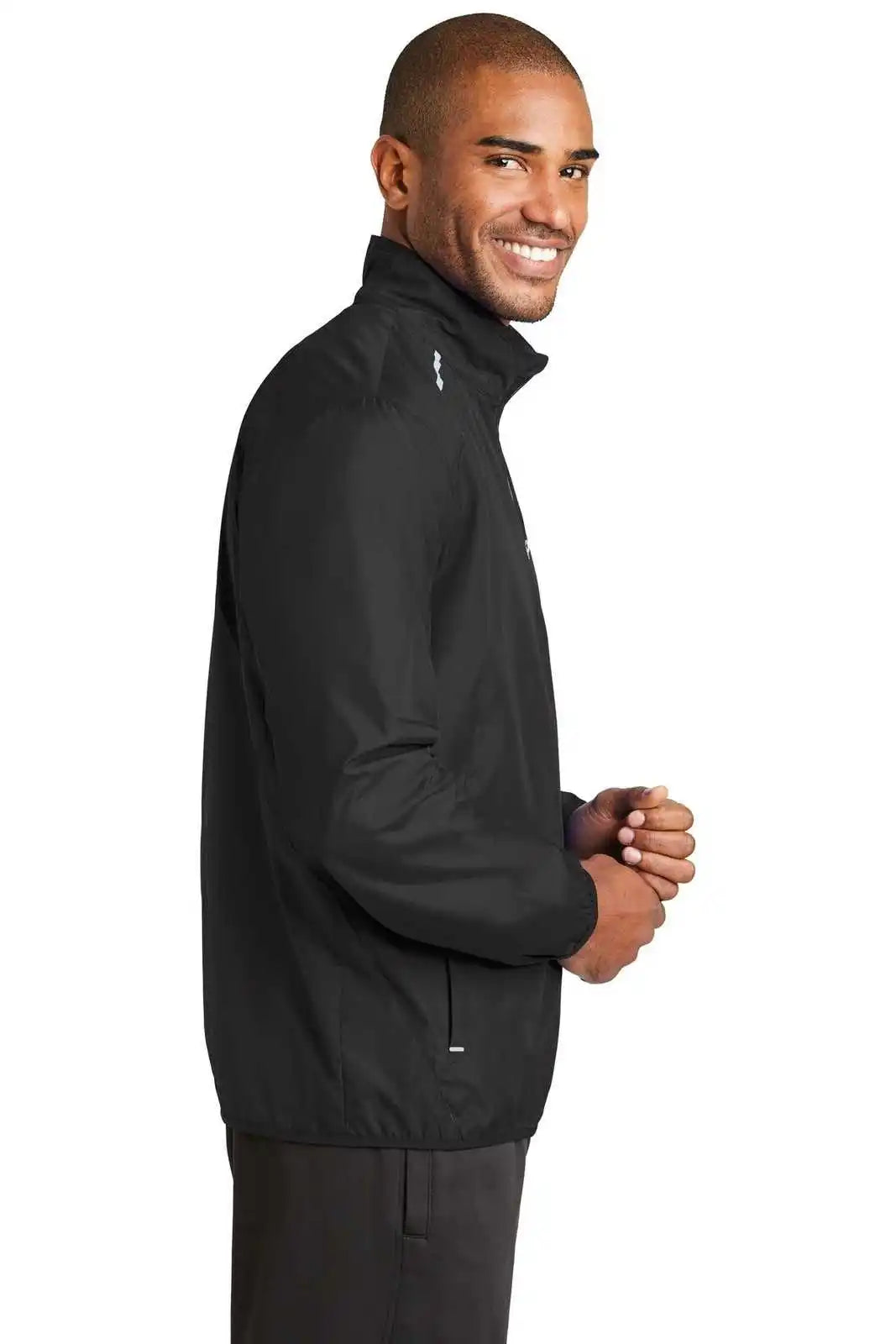 Port Authority J345 Zephyr Reflective Hit Full-zip Jacket - Black