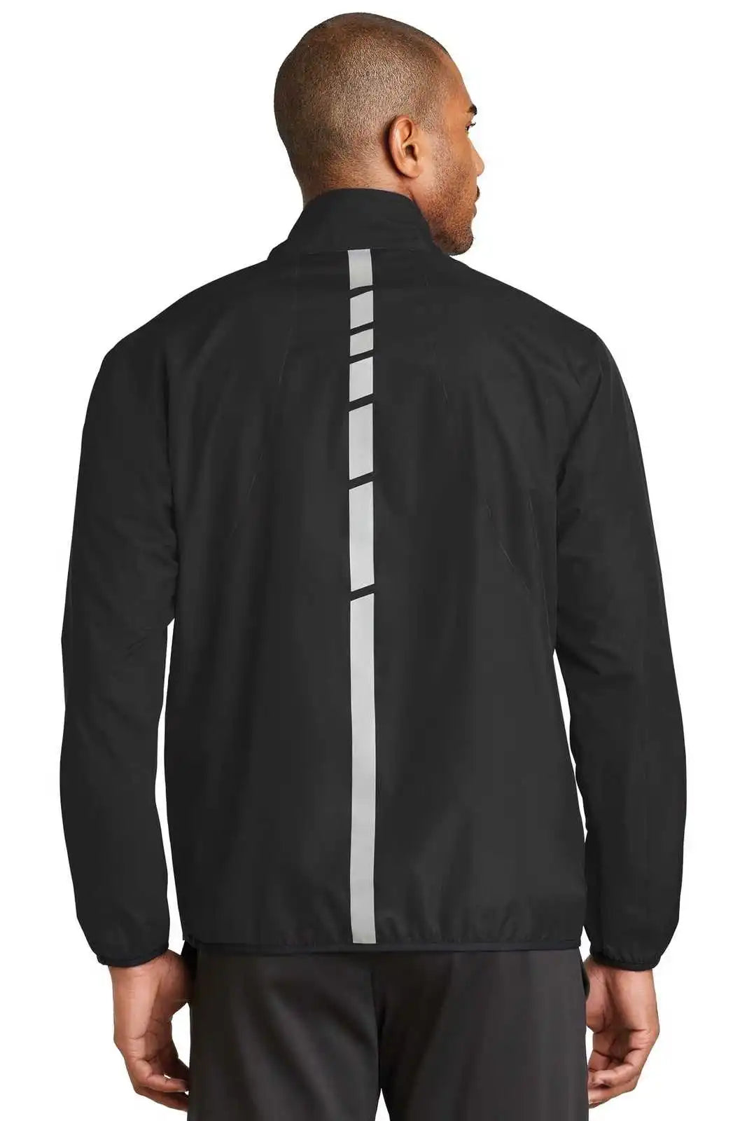 Port Authority J345 Zephyr Reflective Hit Full-zip Jacket - Black