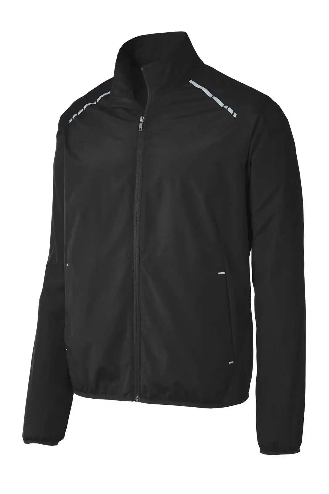 Port Authority J345 Zephyr Reflective Hit Full-zip Jacket - Black