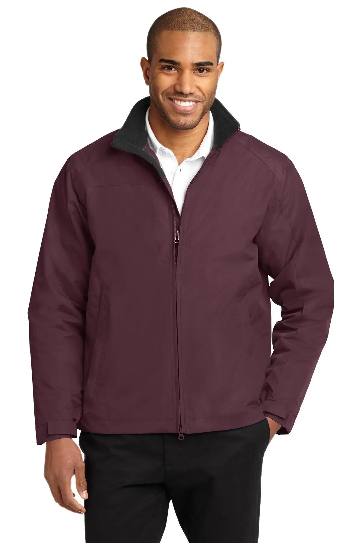 Port Authority J354 Challenger Ii Jacket - Maroon True Black - Maroon/ / Adult Xs