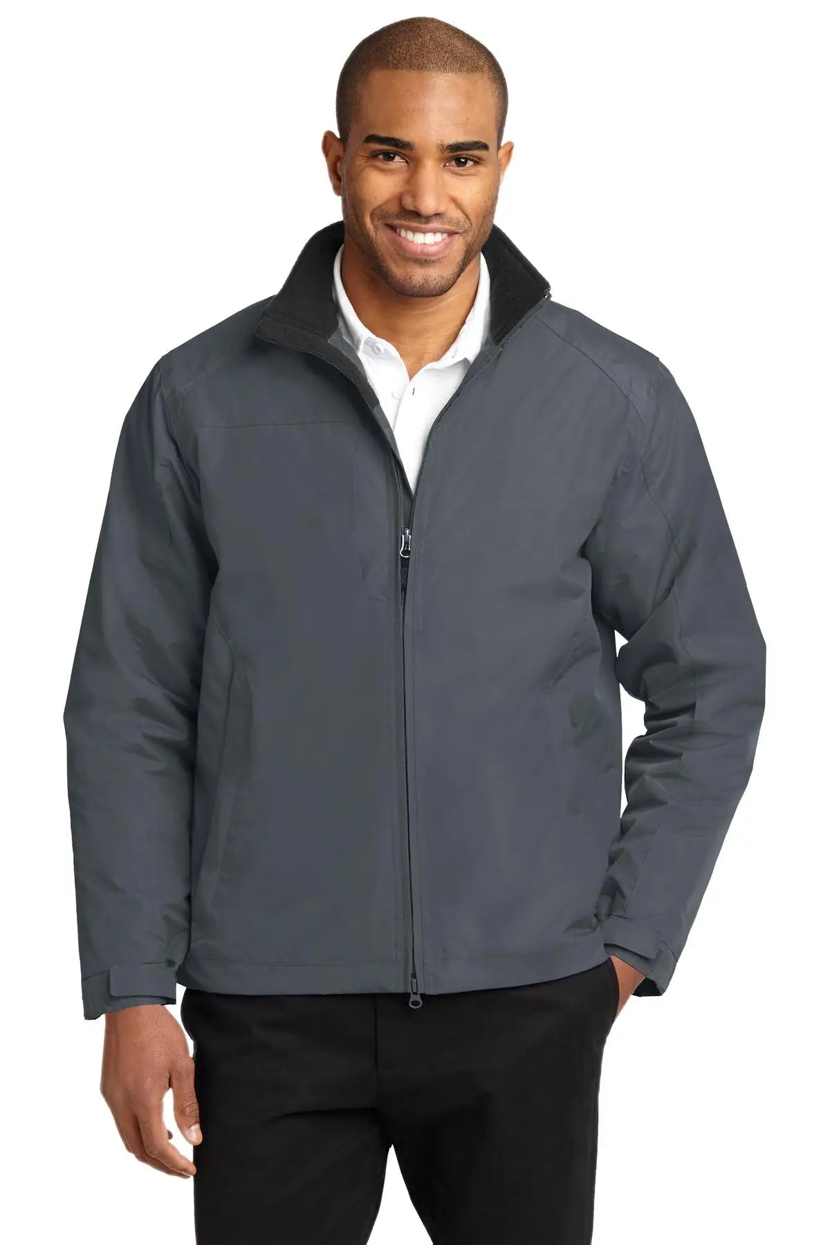 Port Authority J354 Challenger Ii Jacket - Steel Gray True Black