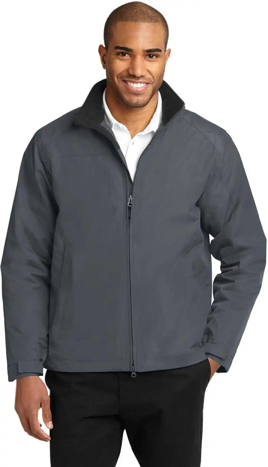 Port Authority J354 Challenger Ii Jacket - Steel Gray True Black