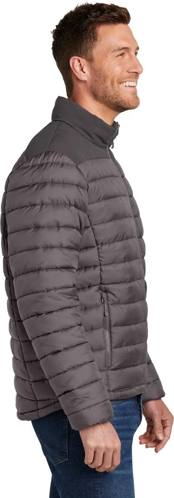 Port Authority J364 Horizon Puffy Jacket - Deep Smoke Gray