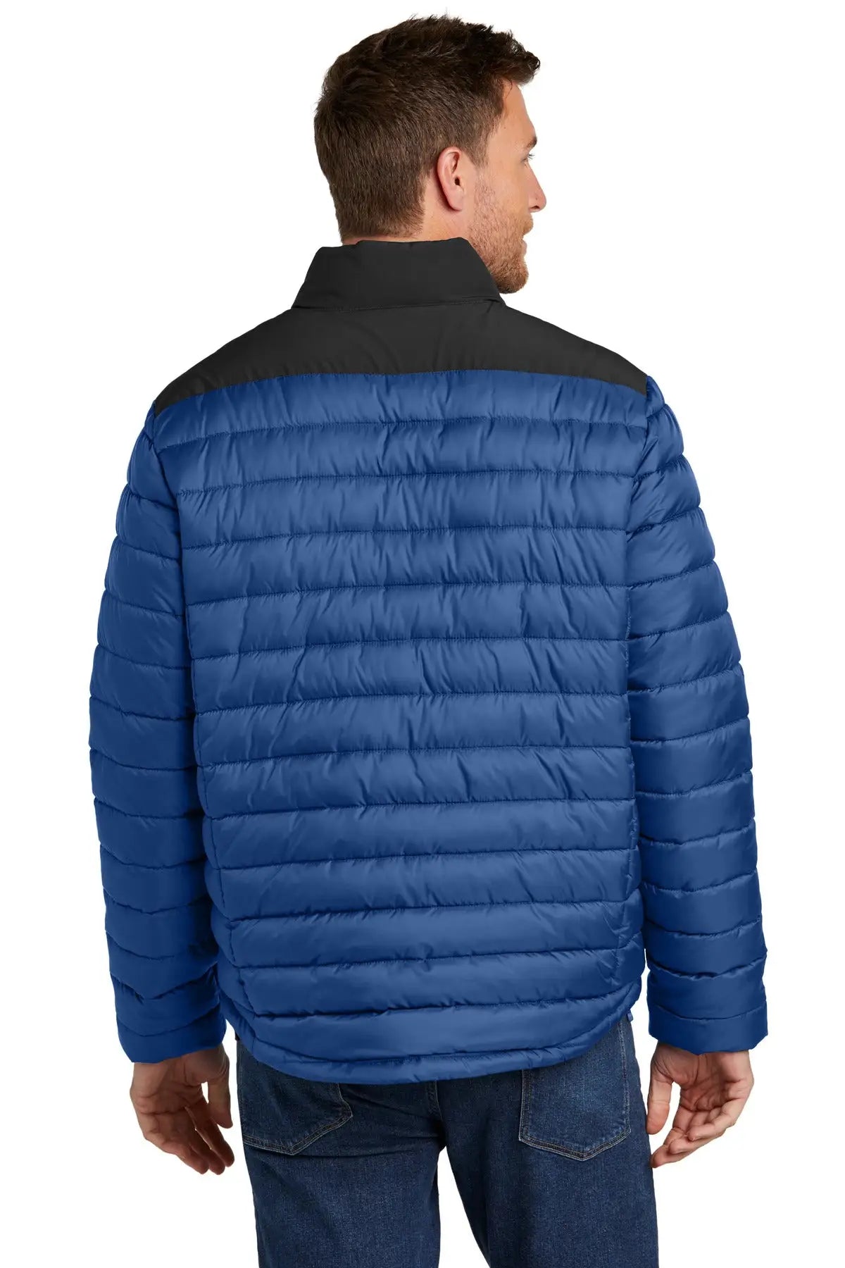 Port Authority J364 Horizon Puffy Jacket - True Blue Deep Black
