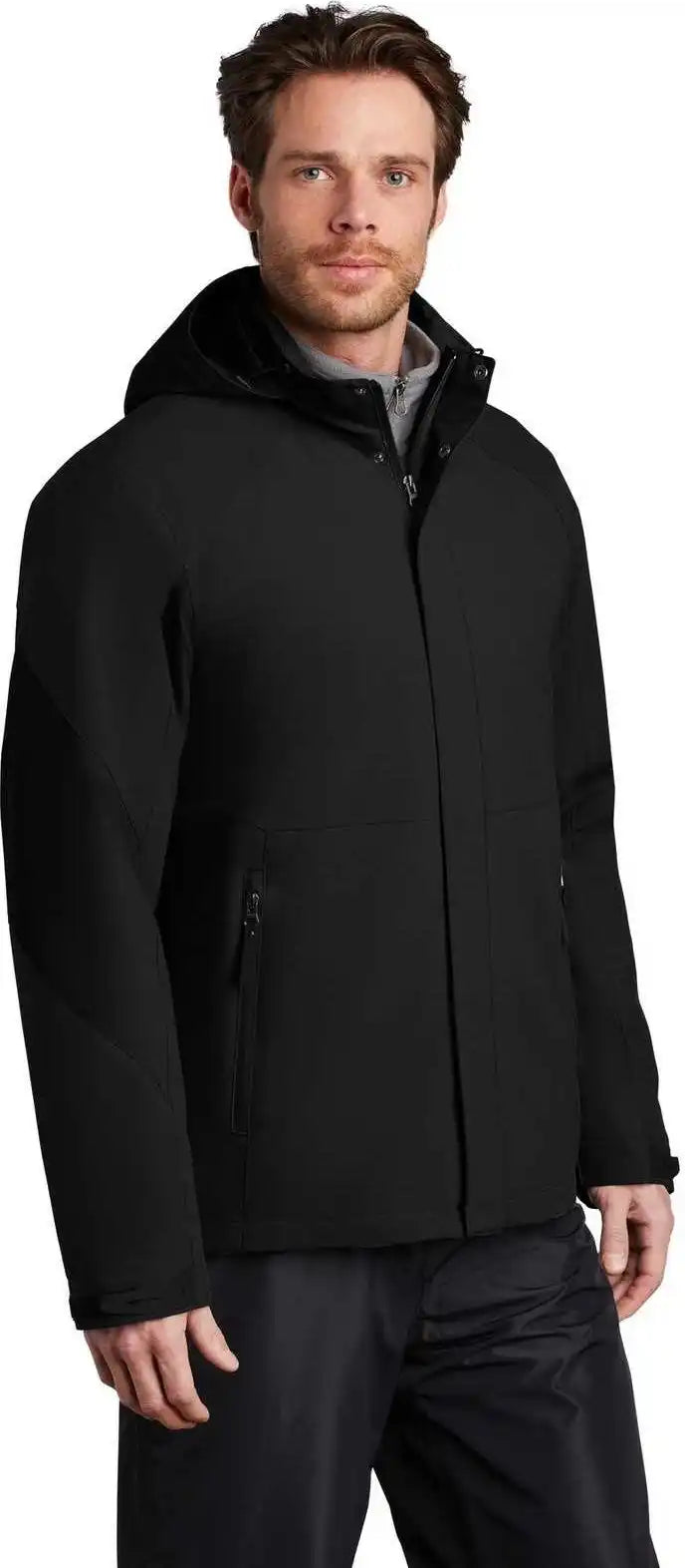 Port Authority J405 Insulated Waterproof Tech Jacket Deep Black