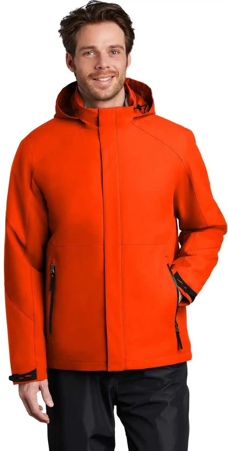 Port Authority J405 Insulated Waterproof Tech Jacket - Fire Orange