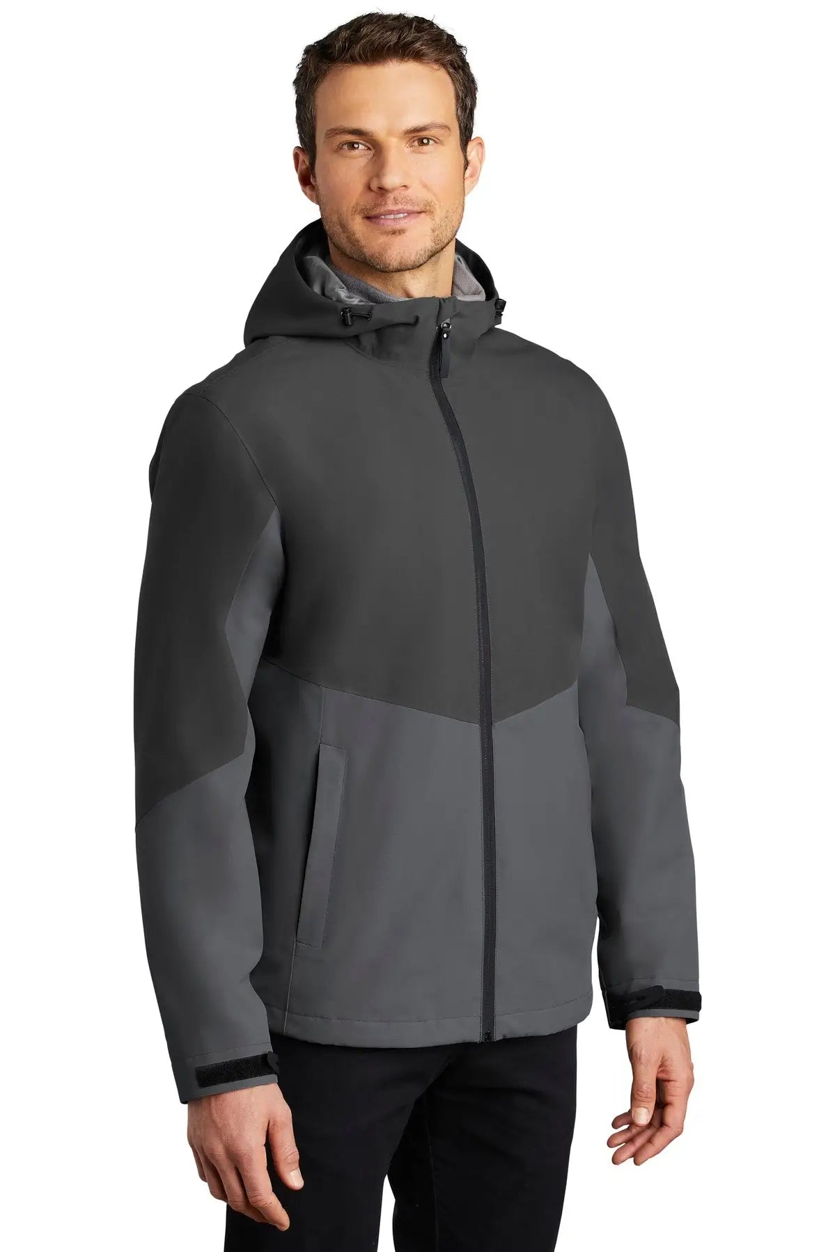 Port Authority J406 Tech Rain Jacket - Storm Gray Shadow