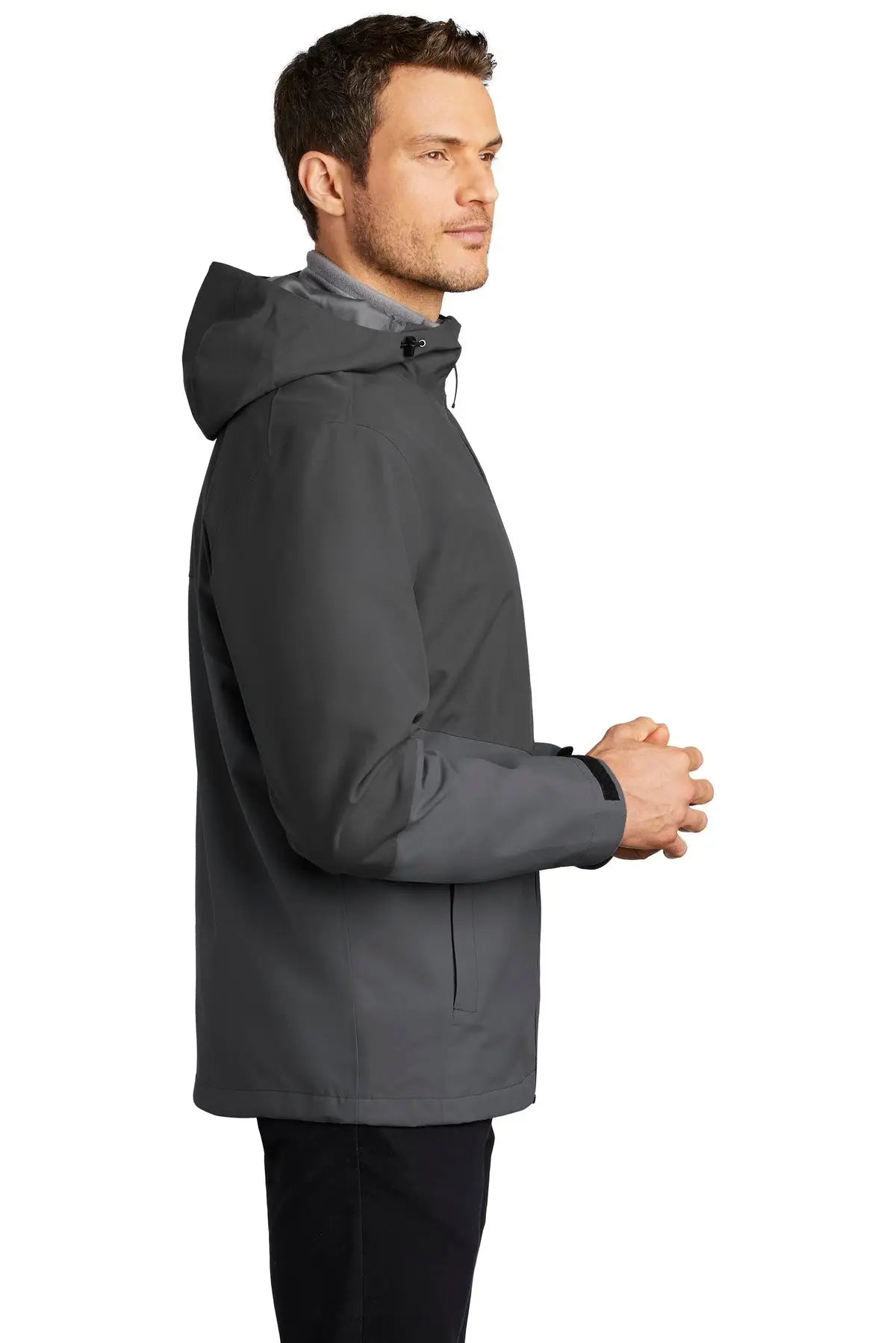 Port Authority J406 Tech Rain Jacket - Storm Gray Shadow