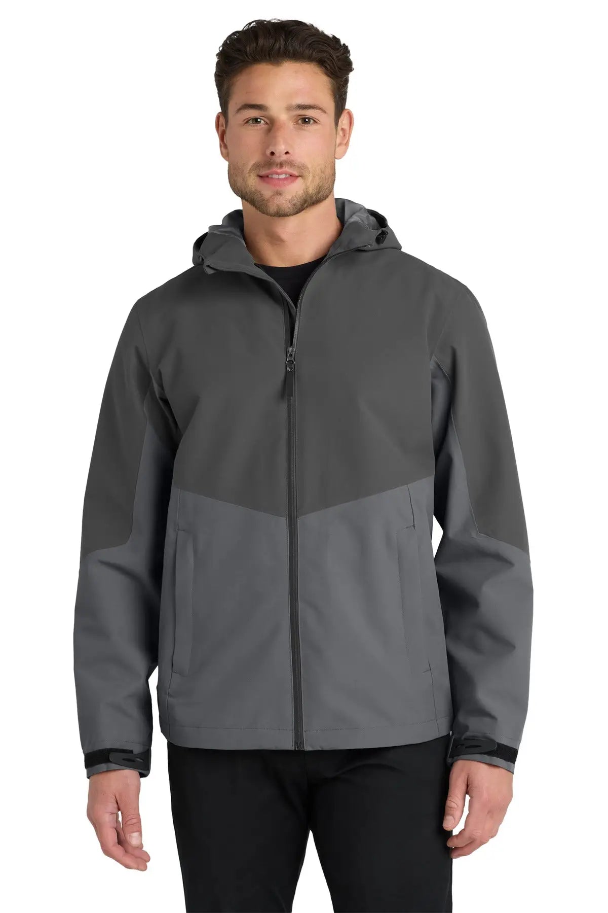 Port Authority J406 Tech Rain Jacket - Storm Gray Shadow