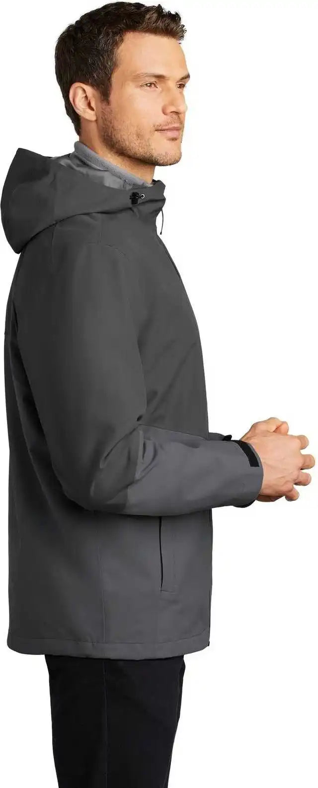 Port Authority J406 Tech Rain Jacket - Storm Gray Shadow