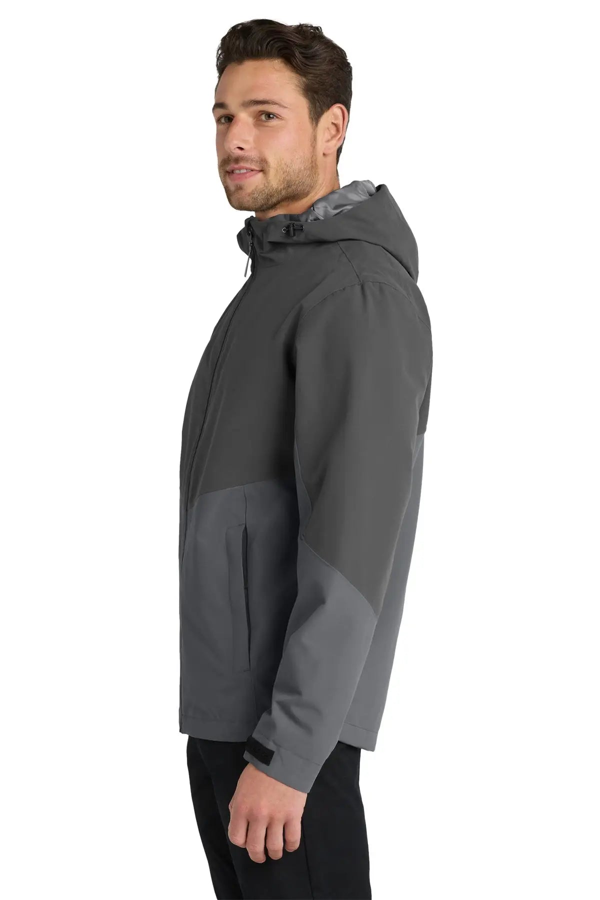 Port Authority J406 Tech Rain Jacket - Storm Gray Shadow