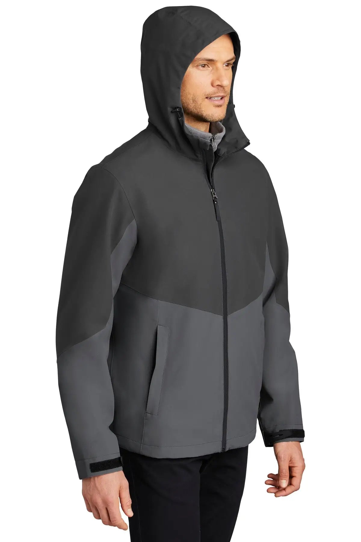Port Authority J406 Tech Rain Jacket - Storm Gray Shadow