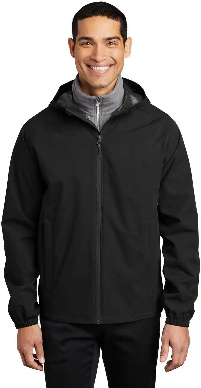 Port Authority J407 Essential Rain Jacket Deep Black