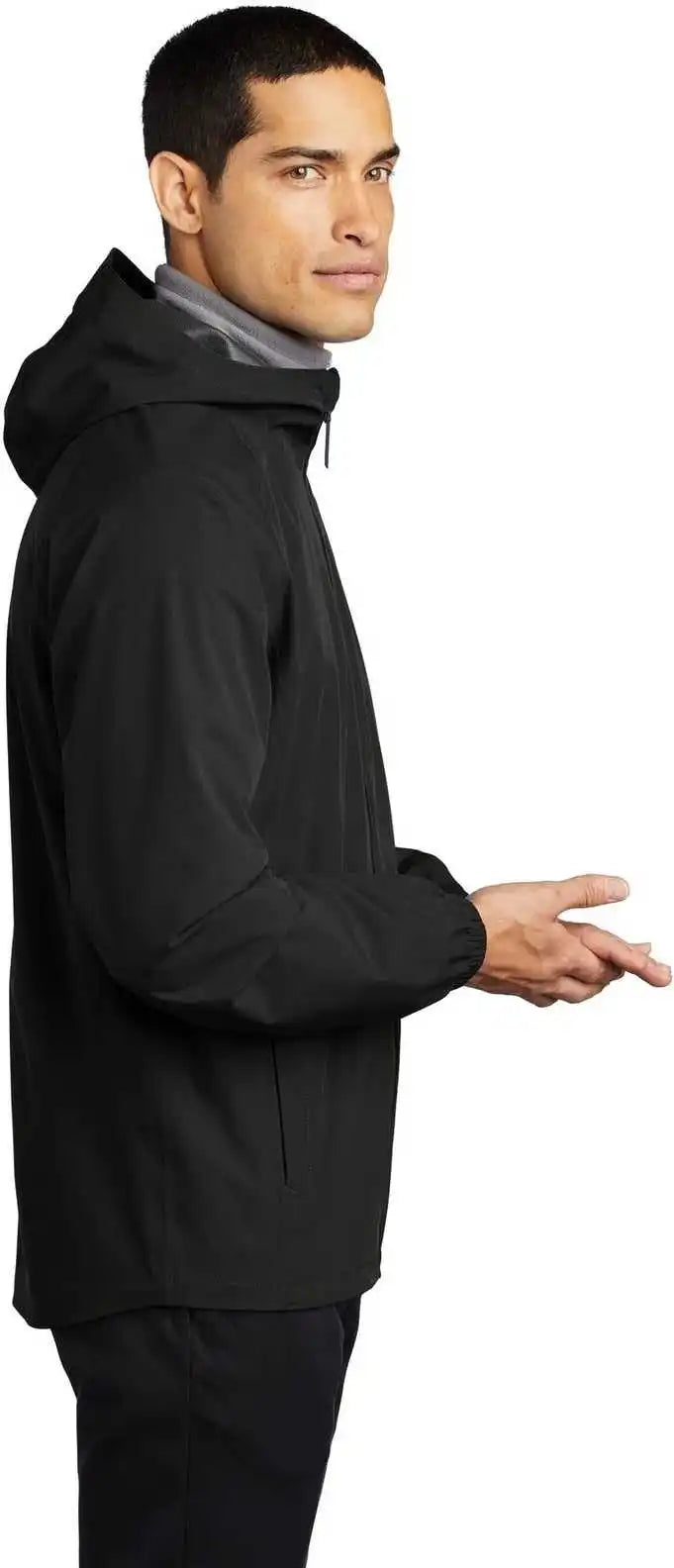 Port Authority J407 Essential Rain Jacket Deep Black