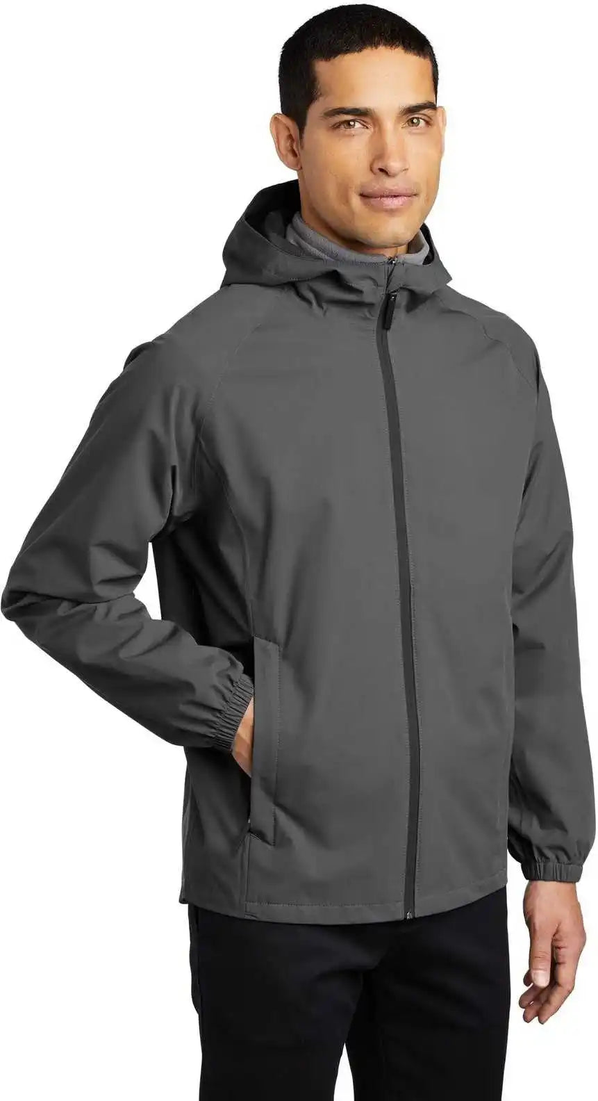 Port Authority J407 Essential Rain Jacket - Graphite Gray