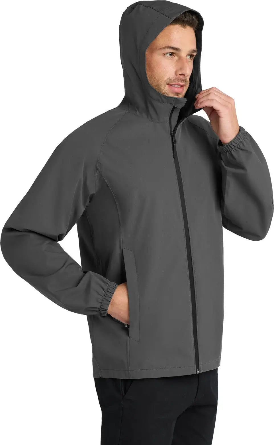 Port Authority J407 Essential Rain Jacket - Graphite