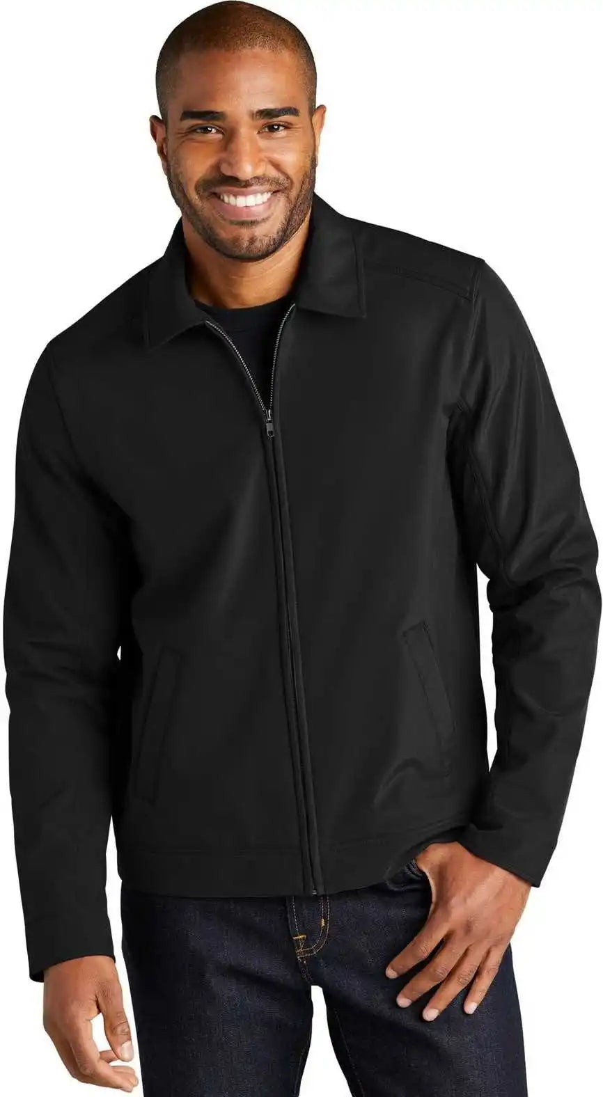 Port Authority J417 Mechanic Soft Shell Jacket Black