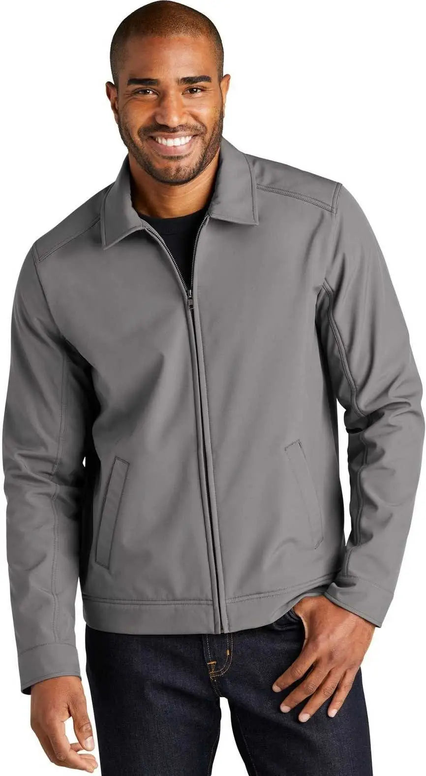 Port Authority J417 Mechanic Soft Shell Jacket - Deep Smoke
