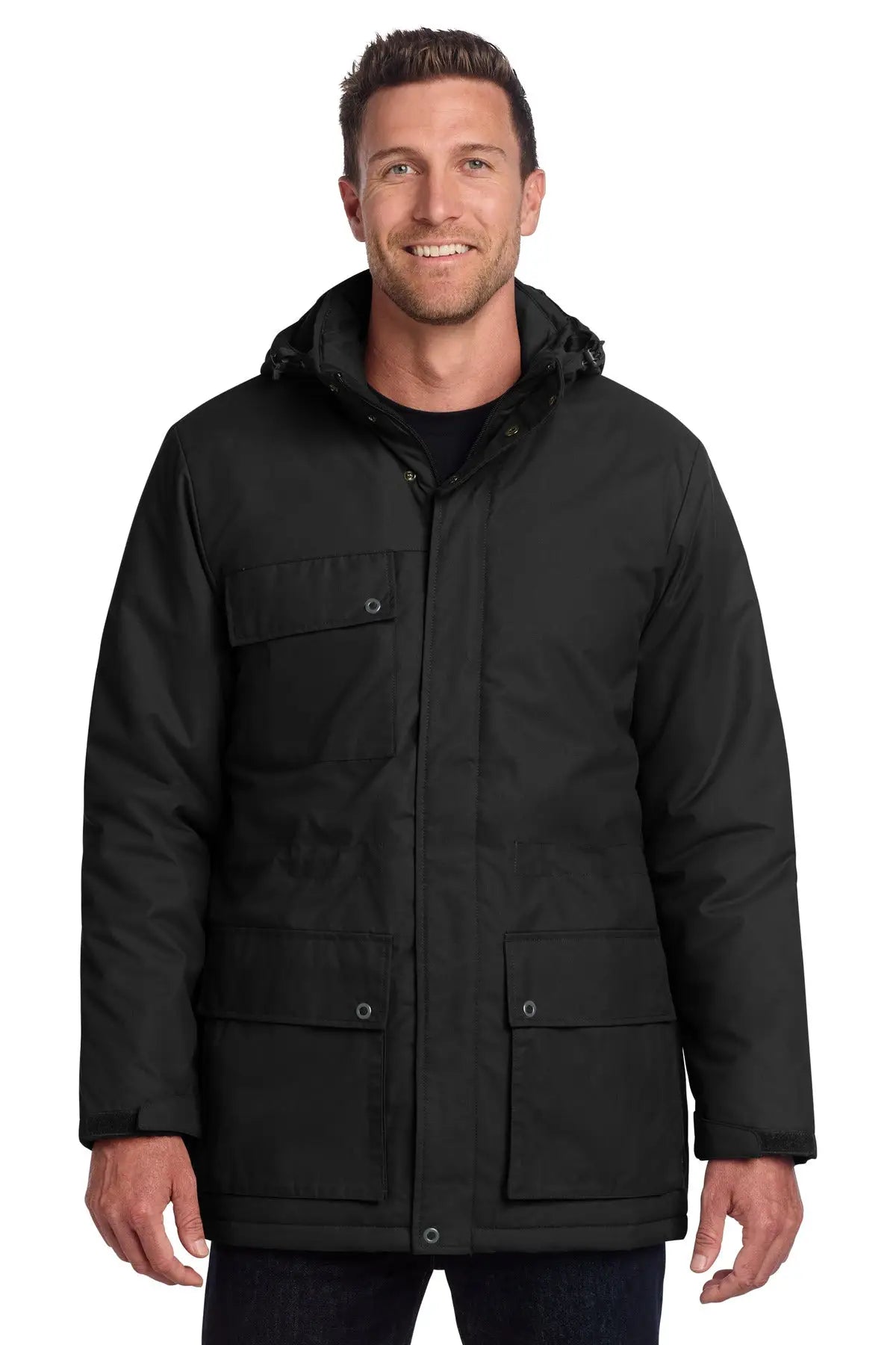 Port Authority J599 Excursion Parka - Deep Black - Adult Xs