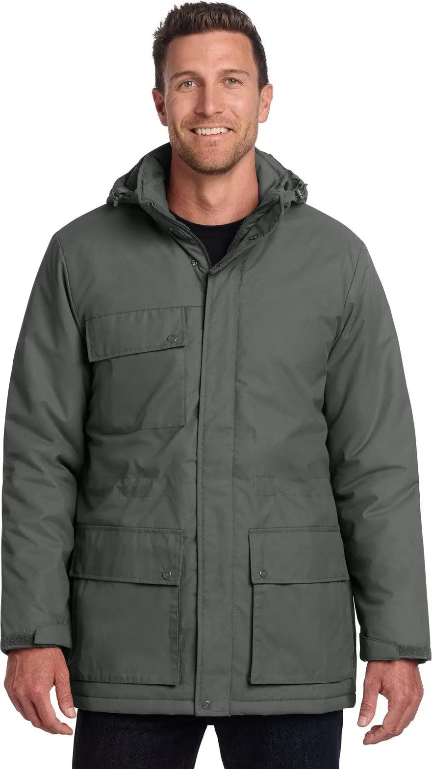 Port Authority J599 Excursion Parka - Storm Gray - Adult Xs