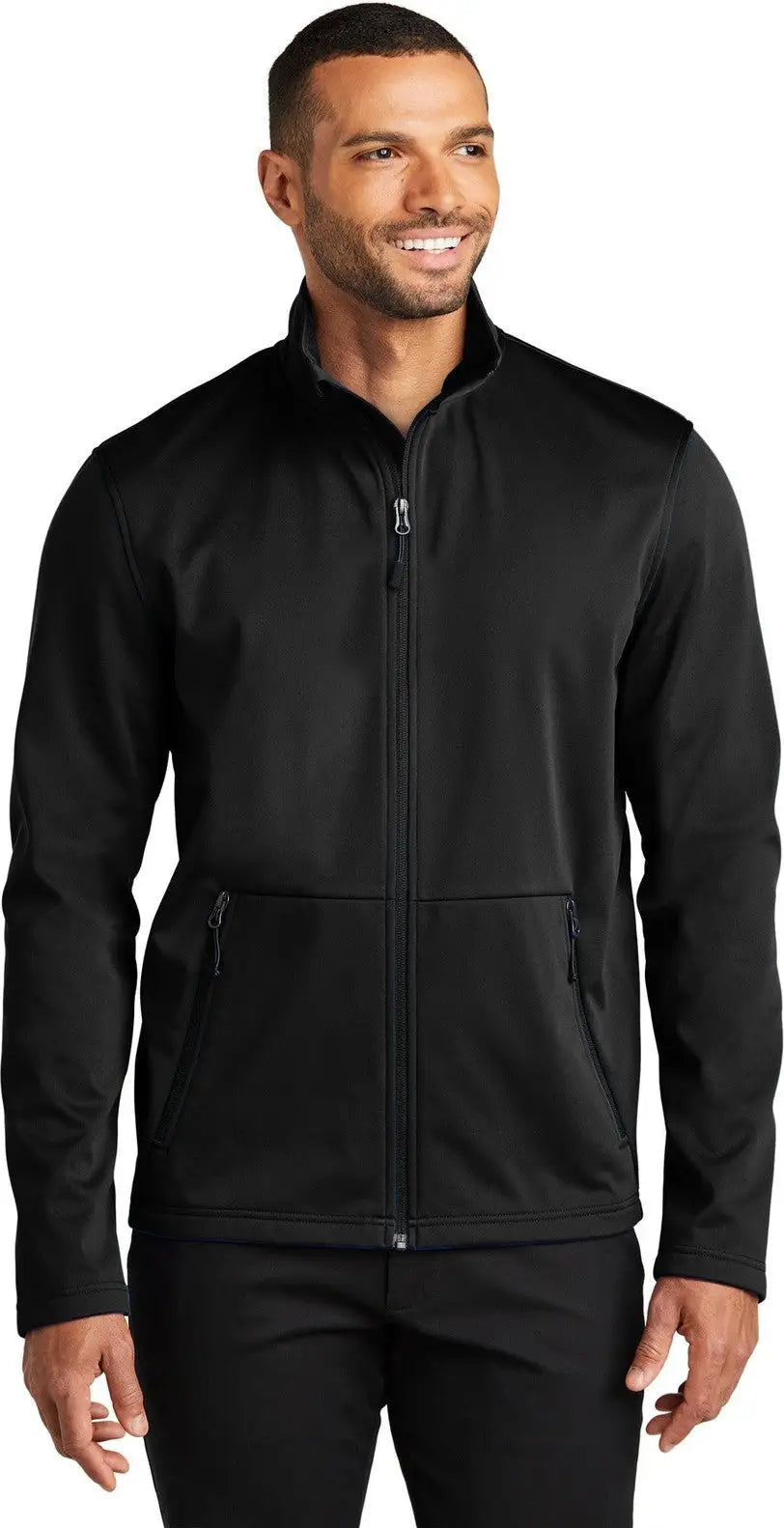 Port Authority J617 Flexshell Jacket - Deep Black - Adult Xs