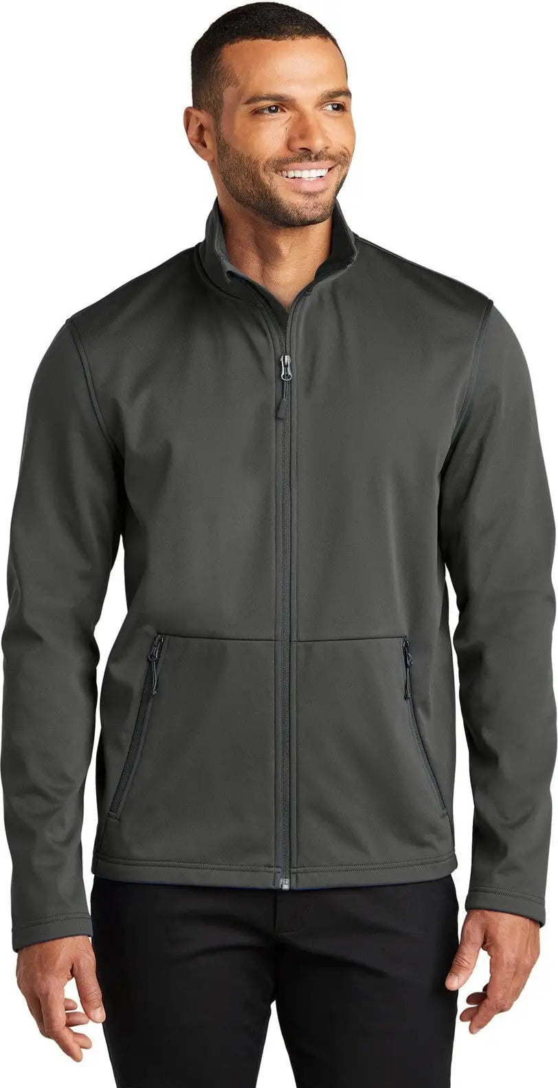 Port Authority J617 Flexshell Jacket - Gray Steel - Adult Xs