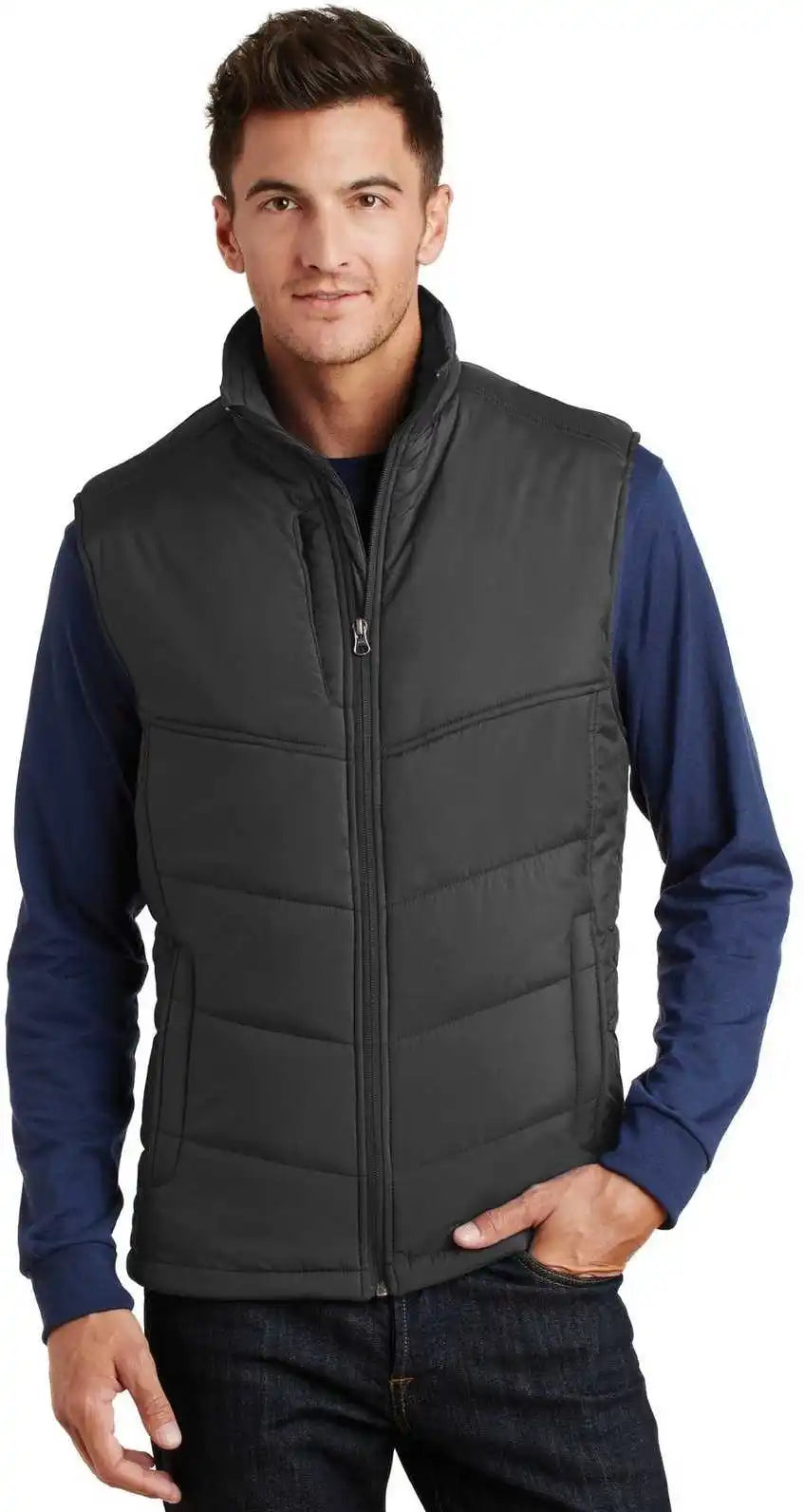 Port Authority J709 Puffy Vest - Black
