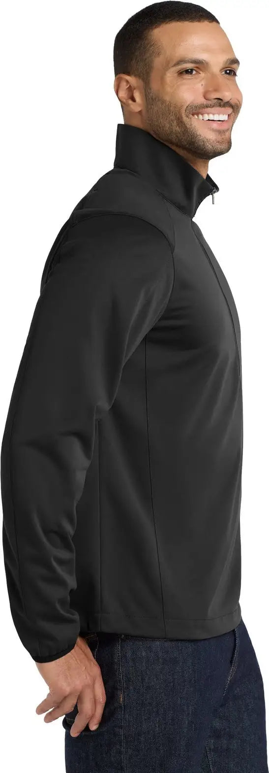 Port Authority J716 Active 1/2-zip Soft Shell Jacket - Deep Black