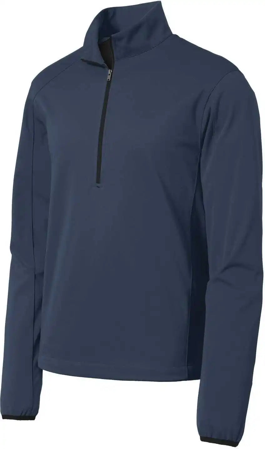 Port Authority J716 Active 1/2-zip Soft Shell Jacket - Dress Blue Navy