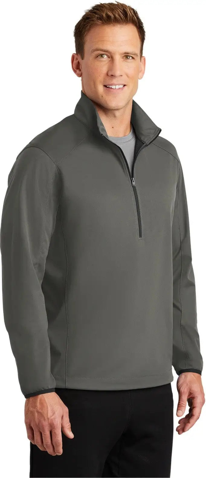 Port Authority J716 Active 1/2-zip Soft Shell Jacket - Gray Steel