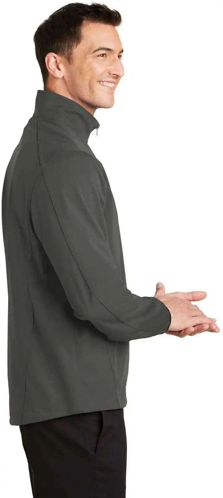 Port Authority J716 Active 1/2-zip Soft Shell Jacket - Gray Steel