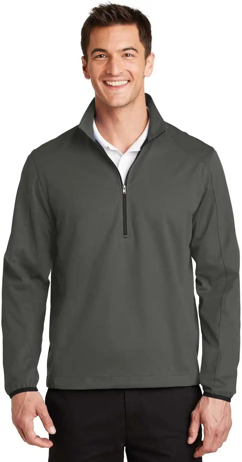 Port Authority J716 Active 1/2-zip Soft Shell Jacket - Gray Steel