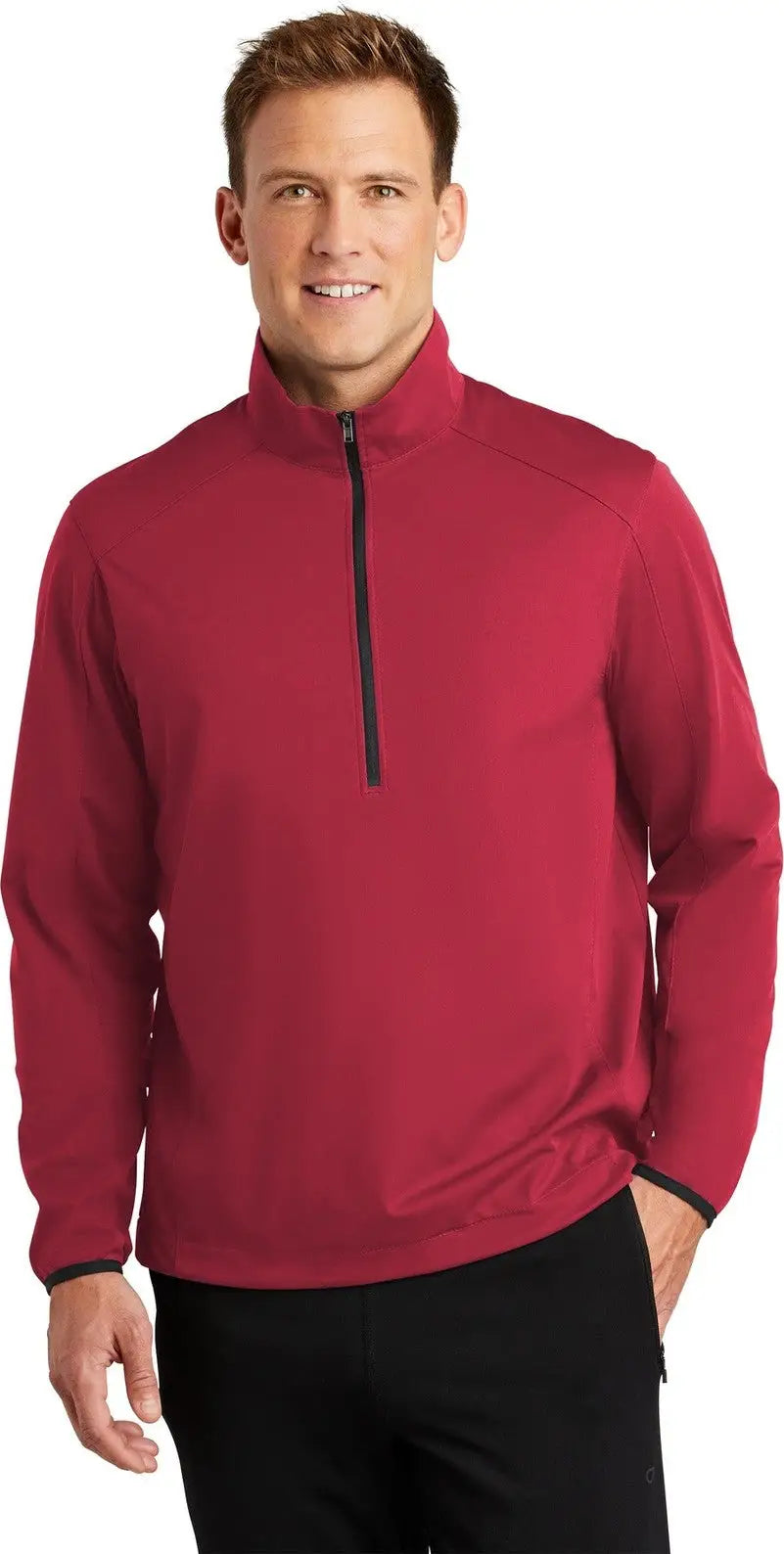 Port Authority J716 Active 1/2-zip Soft Shell Jacket - Rich Red - Adult Xs
