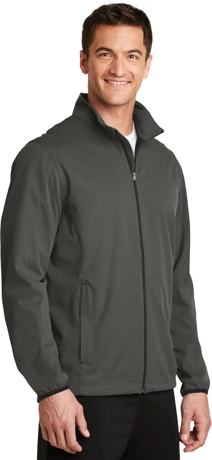 Port Authority J717 Active Soft Shell Jacket - Gray Steel