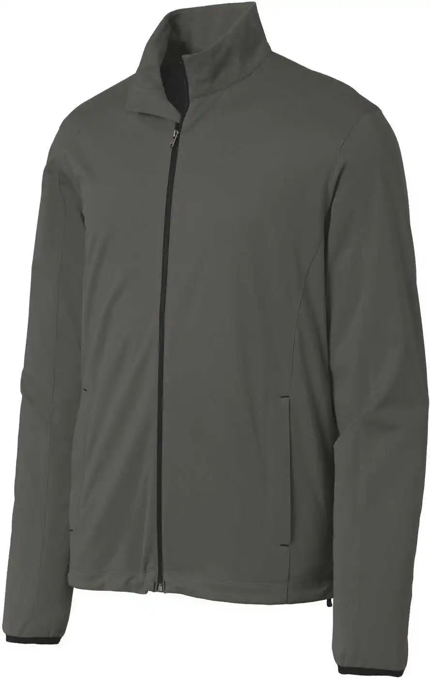 Port Authority J717 Active Soft Shell Jacket Gray Steel