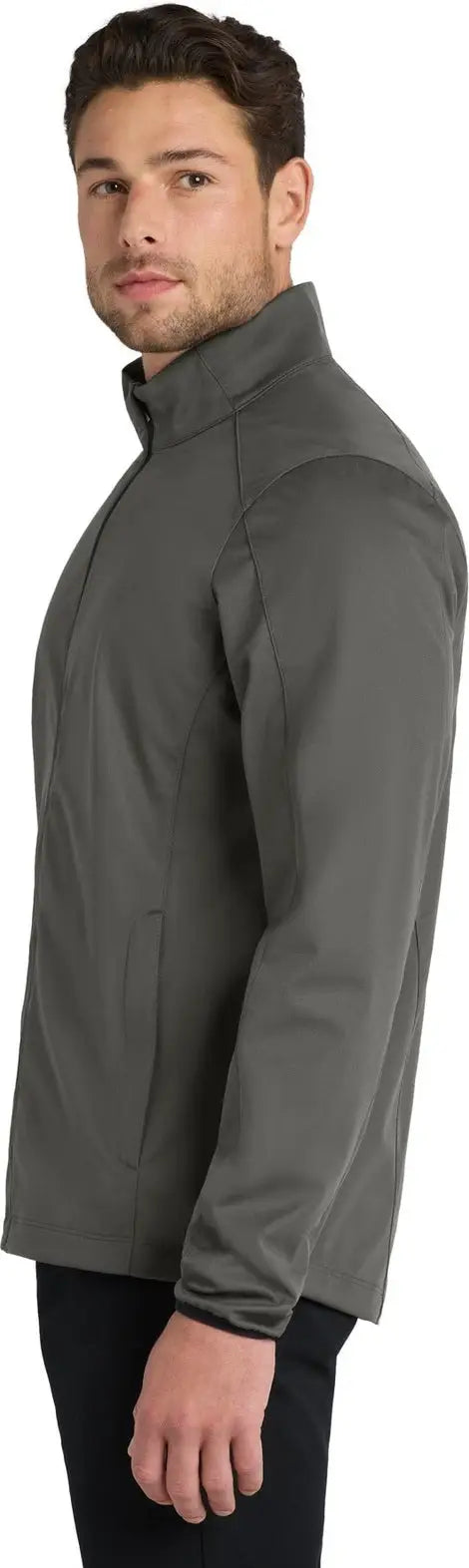 Port Authority J717 Active Soft Shell Jacket - Gray Steel