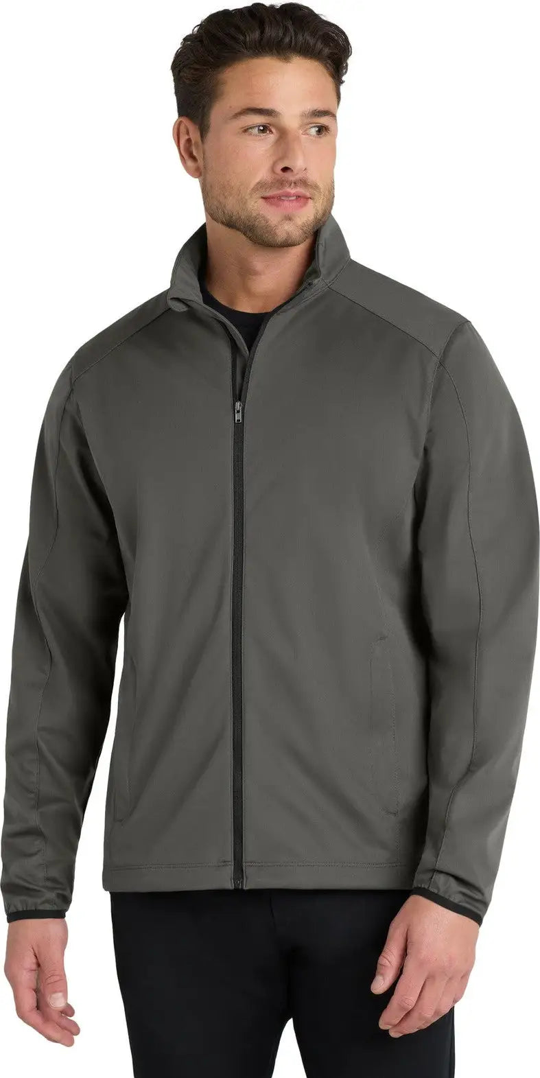 Port Authority J717 Active Soft Shell Jacket - Gray Steel