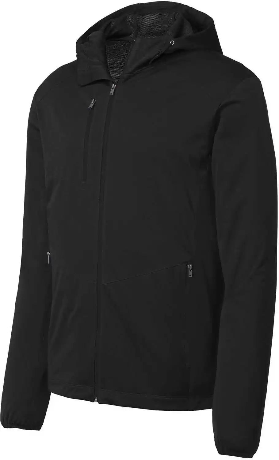 Port Authority J719 Active Hooded Soft Shell Jacket - Deep Black