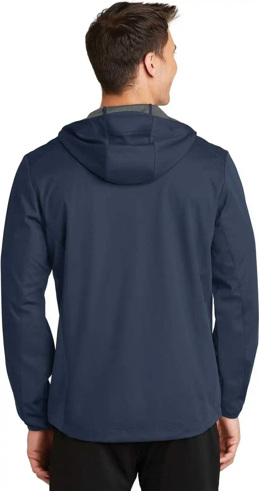 Port Authority J719 Active Hooded Soft Shell Jacket Dress Blue Navy