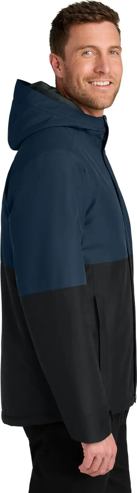 Port Authority J721 Insulated Heavy Ripstop Jacket - Dress Blue Navy Deep Black