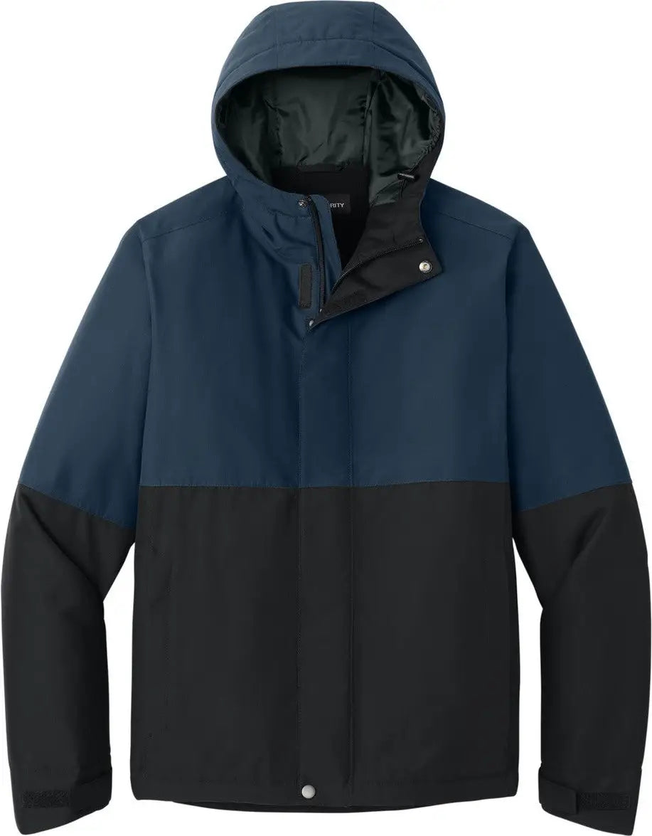 Port Authority J721 Insulated Heavy Ripstop Jacket - Dress Blue Navy Deep Black