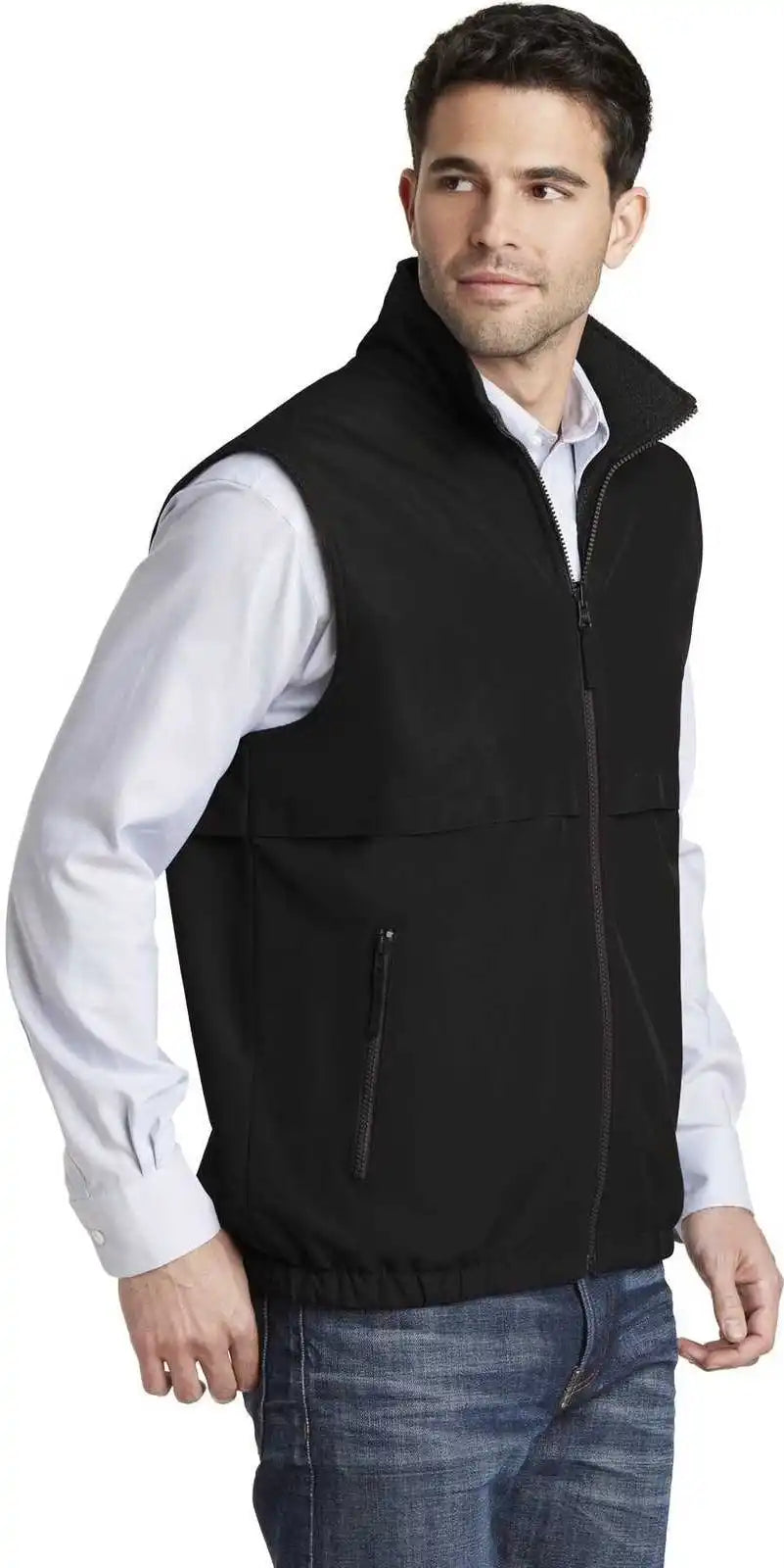 Port Authority J7490 Reversible Charger Vest - True Black