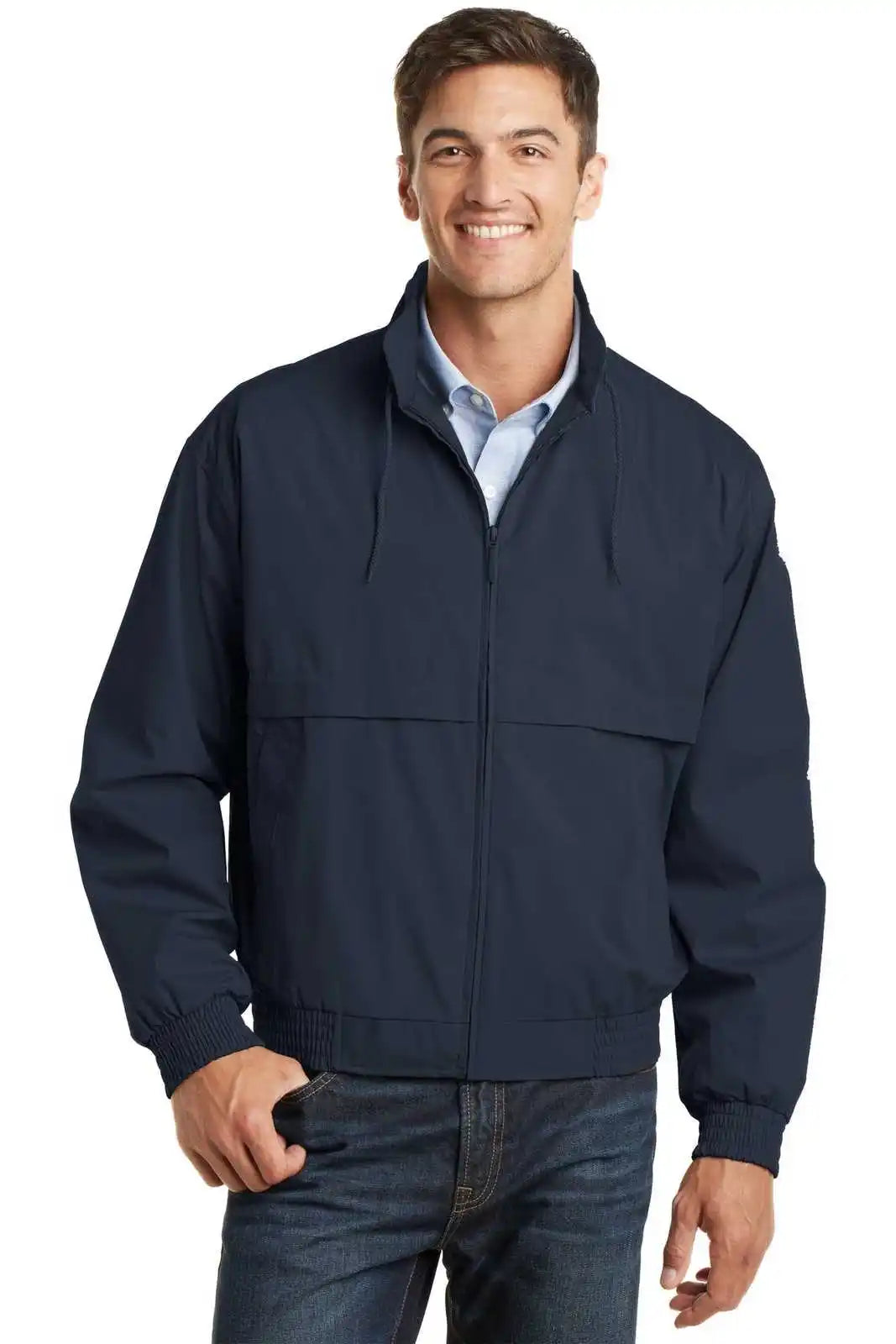 Port Authority J753 Classic Poplin Jacket - Dark Navy