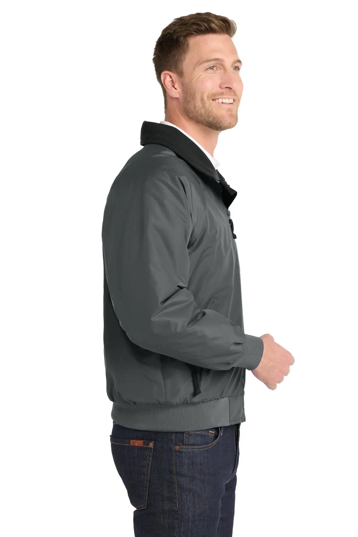 Port Authority J754 Challenger Jacket - Steel Gray True Black